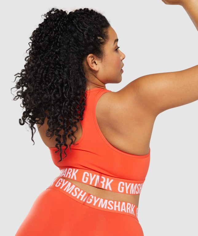 Sujetadores Deportivos Gymshark Fit Seamless Sports Bra Mujer Naranjas | BGLw17yawoh