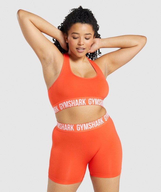 Sujetadores Deportivos Gymshark Fit Seamless Sports Bra Mujer Naranjas | BGLw17yawoh