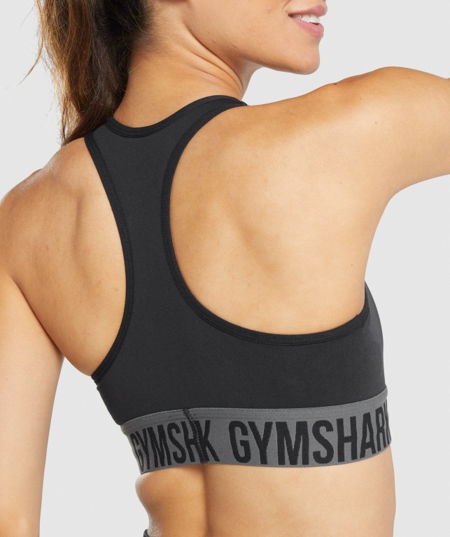 Sujetadores Deportivos Gymshark Fit Seamless Sports Bra Mujer Negros | IpEmPI6Sexo