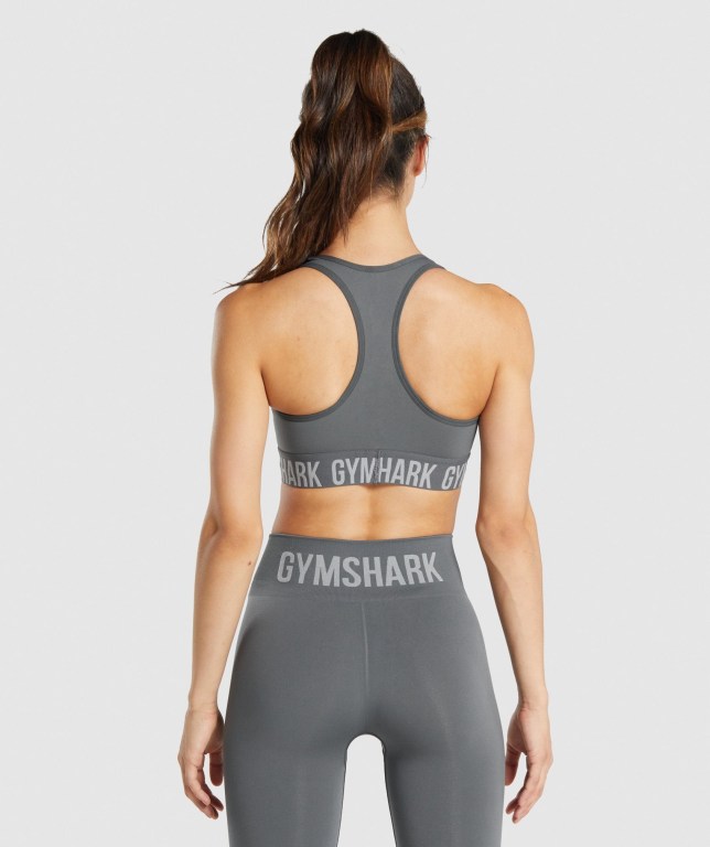 Sujetadores Deportivos Gymshark Fit Seamless Sports Bra Mujer Grises | q9GPkaooAtM