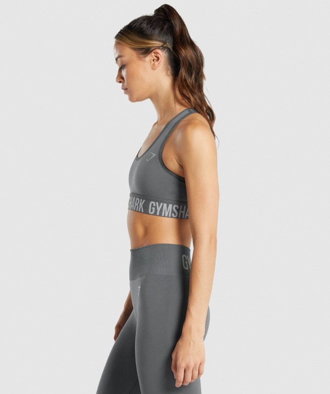 Sujetadores Deportivos Gymshark Fit Seamless Sports Bra Mujer Grises | q9GPkaooAtM