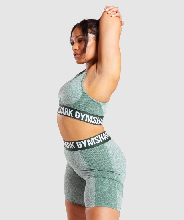 Sujetadores Deportivos Gymshark Flex Sports Bra Mujer Verdes Oscuro | R16LoXqdq86