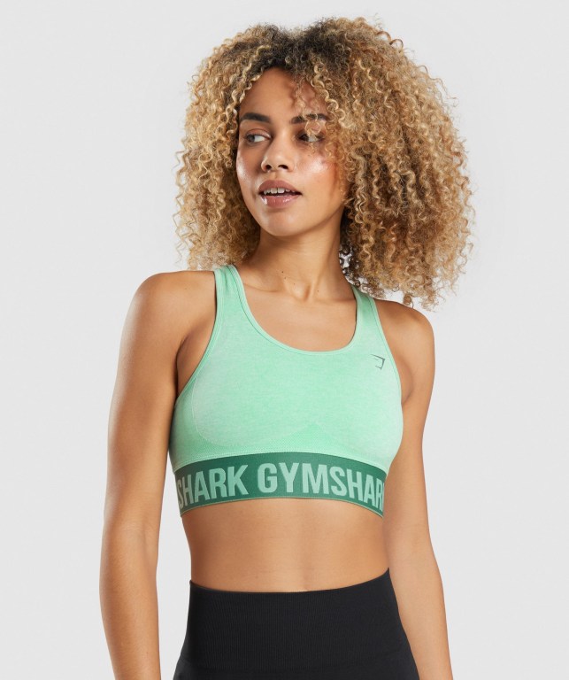 Sujetadores Deportivos Gymshark Flex Sports Bra Mujer Verdes | vOLUrByQnD4