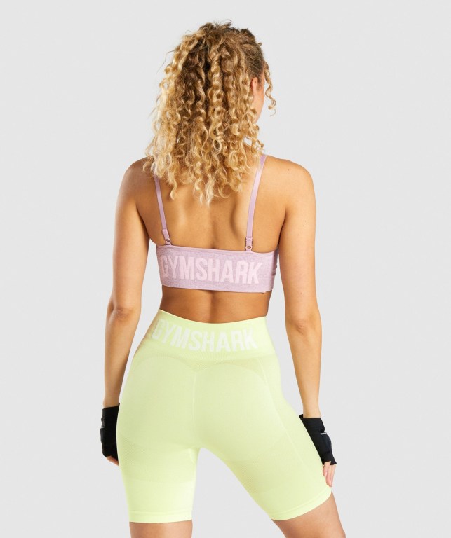 Sujetadores Deportivos Gymshark Flex Tiras Sports Bra Mujer Morados Claro | 3lCwQCxNamT