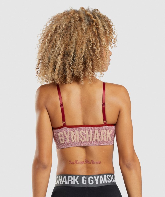 Sujetadores Deportivos Gymshark Flex Tiras Sports Bra Mujer Vino | jjB7TAYO73C