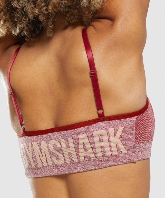 Sujetadores Deportivos Gymshark Flex Tiras Sports Bra Mujer Vino | jjB7TAYO73C