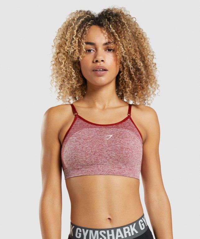 Sujetadores Deportivos Gymshark Flex Tiras Sports Bra Mujer Vino | jjB7TAYO73C