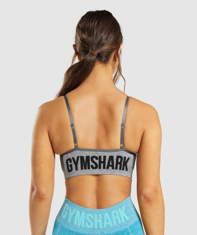 Sujetadores Deportivos Gymshark Flex Tiras Sports Bra Mujer Grises | wcl4ktvo1Z6