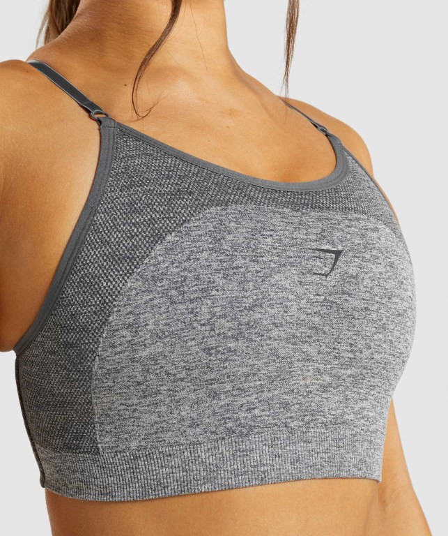 Sujetadores Deportivos Gymshark Flex Tiras Sports Bra Mujer Grises | wcl4ktvo1Z6