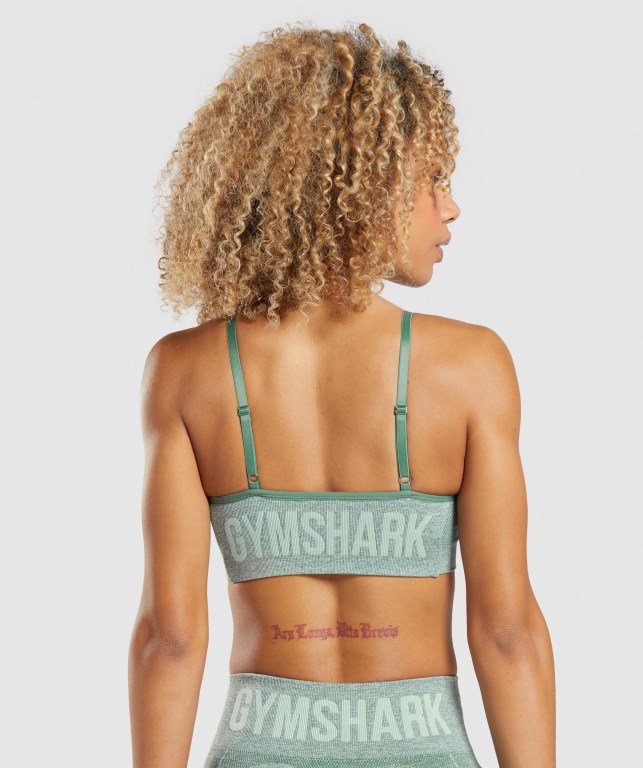 Sujetadores Deportivos Gymshark Flex Tiras Sports Bra Mujer Verdes | yafwXMj74vM