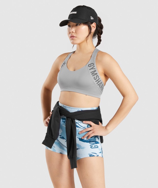 Sujetadores Deportivos Gymshark GS Power Sports Bra Mujer Grises | KgfFFSTjIaJ