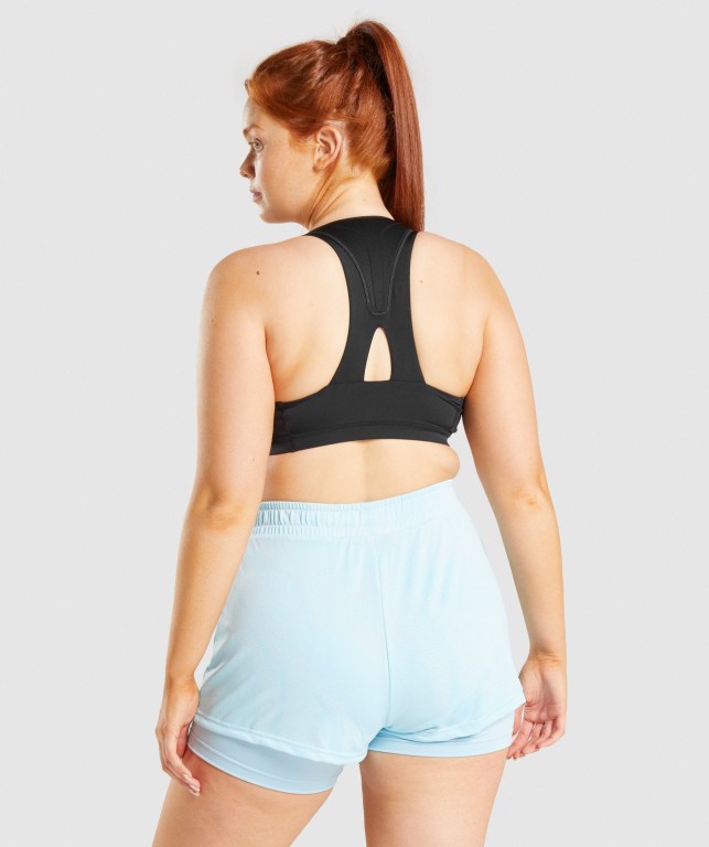 Sujetadores Deportivos Gymshark GS Power Sports Bra Mujer Negros | mh2N81m7DDQ