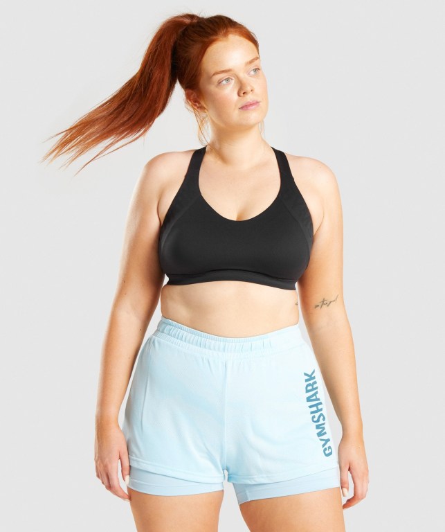 Sujetadores Deportivos Gymshark GS Power Sports Bra Mujer Negros | mh2N81m7DDQ