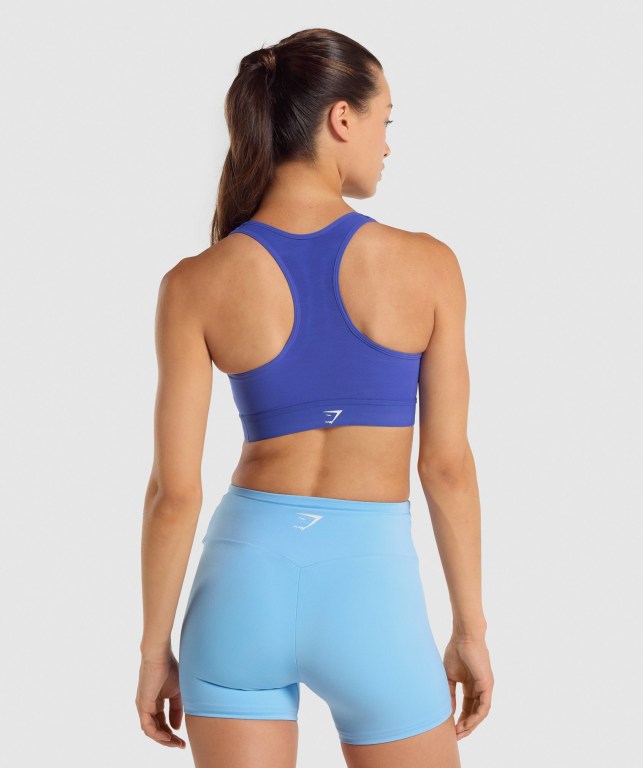 Sujetadores Deportivos Gymshark Ligeros High Support Entrenamiento Sports Bra Mujer Azules Oscuro | ChuceTV63Ue