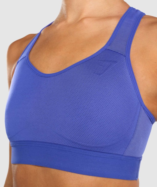 Sujetadores Deportivos Gymshark Ligeros High Support Entrenamiento Sports Bra Mujer Azules Oscuro | ChuceTV63Ue