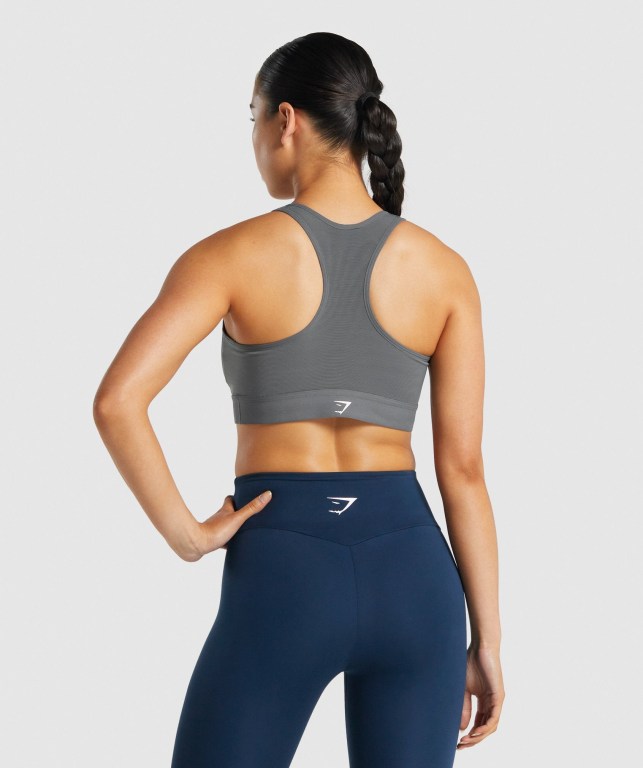 Sujetadores Deportivos Gymshark Ligeros High Support Entrenamiento Sports Bra Mujer Grises | LPRBVoTCxVF