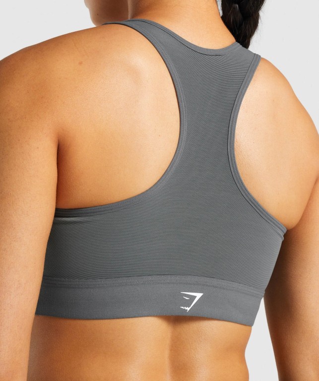 Sujetadores Deportivos Gymshark Ligeros High Support Entrenamiento Sports Bra Mujer Grises | LPRBVoTCxVF