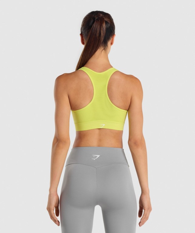 Sujetadores Deportivos Gymshark Ligeros High Support Entrenamiento Sports Bra Mujer Amarillos | RKRhWKeOJqC