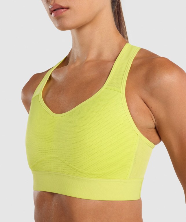 Sujetadores Deportivos Gymshark Ligeros High Support Entrenamiento Sports Bra Mujer Amarillos | RKRhWKeOJqC