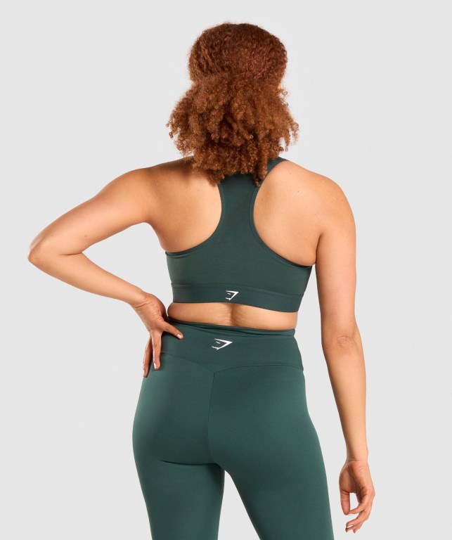 Sujetadores Deportivos Gymshark Ligeros High Support Entrenamiento Sports Bra Mujer Verdes Oscuro | SBox9xZCgBY