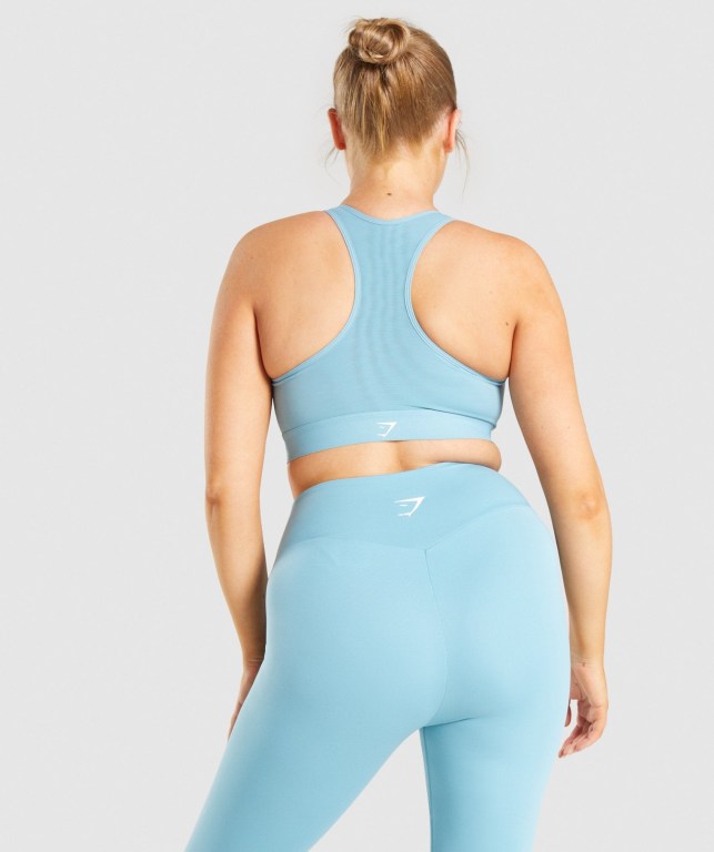 Sujetadores Deportivos Gymshark Ligeros High Support Entrenamiento Sports Bra Mujer Azules Claro | hmYALca9Iq3