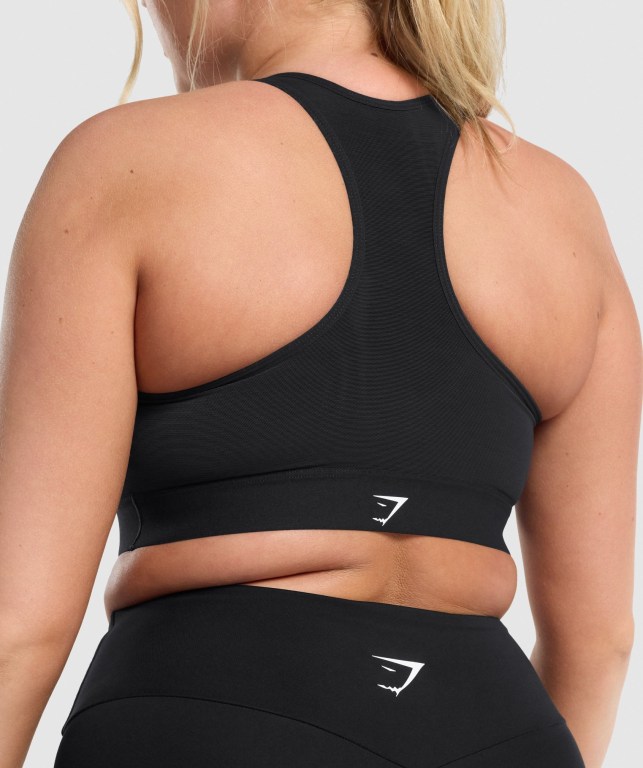 Sujetadores Deportivos Gymshark Ligeros High Support Entrenamiento Sports Bra Mujer Negros | r9EfKlVSR1e