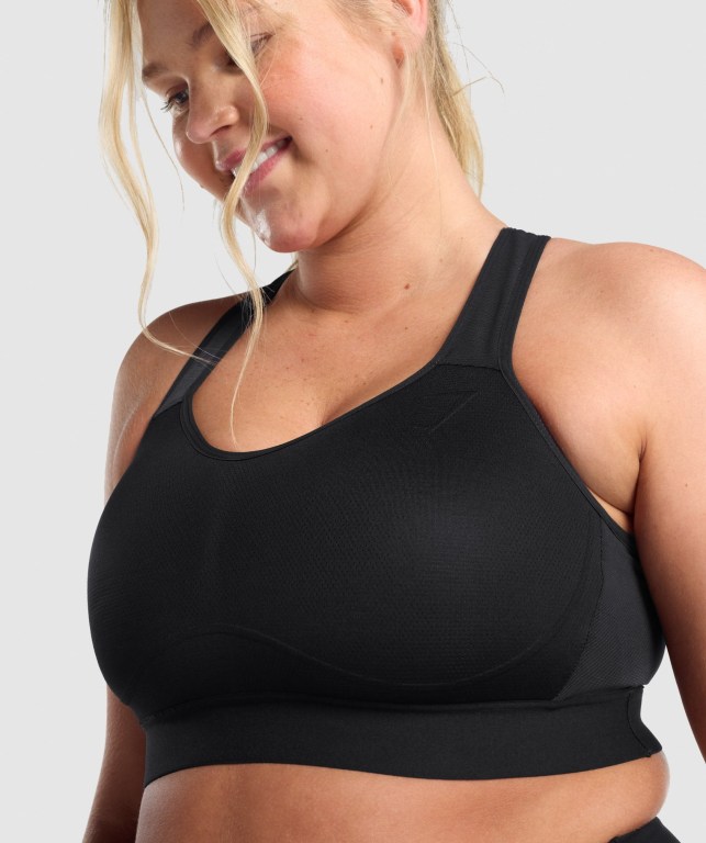 Sujetadores Deportivos Gymshark Ligeros High Support Entrenamiento Sports Bra Mujer Negros | r9EfKlVSR1e