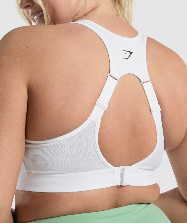 Sujetadores Deportivos Gymshark Open Back Entrenamiento Sports Bra Mujer Blancos | IvQXpXO6x4n