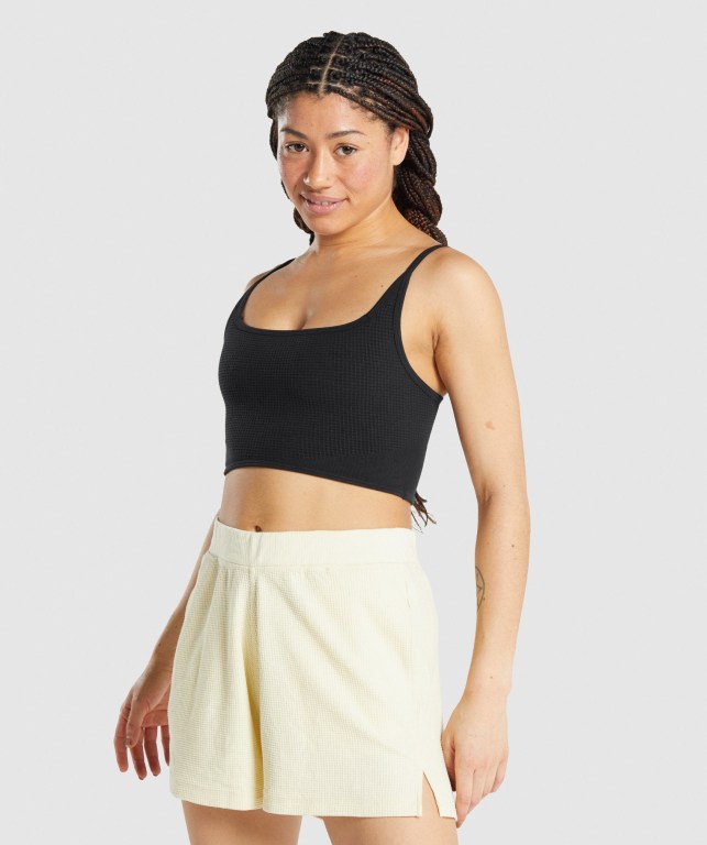 Sujetadores Deportivos Gymshark Pause Bralette Mujer Negros | MNq6JOC35l4