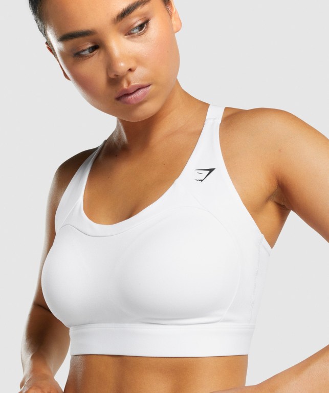 Sujetadores Deportivos Gymshark Racer Back Entrenamiento Sports Bra Mujer Blancos | pfwgVq95nrh