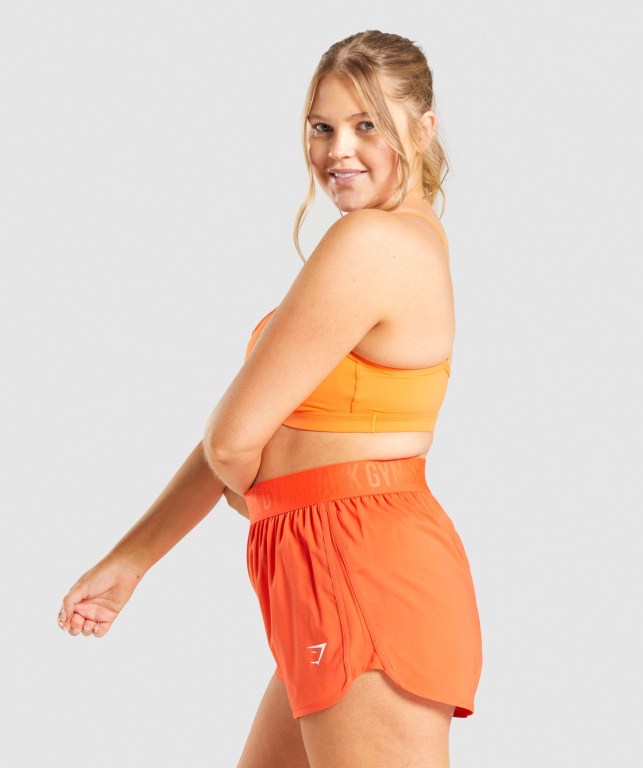 Sujetadores Deportivos Gymshark Ruched Entrenamiento Sports Bra Mujer Naranjas | NdSBLNnWAaI