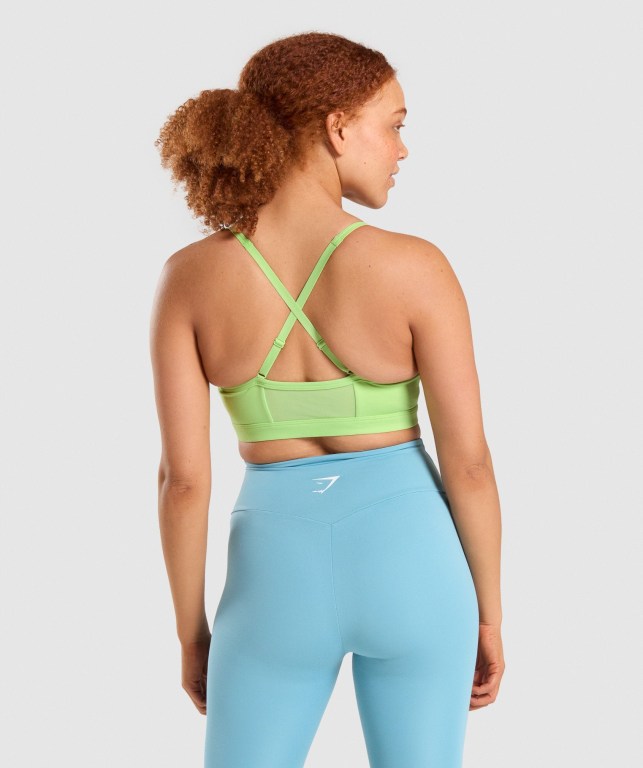 Sujetadores Deportivos Gymshark Ruched Entrenamiento Sports Bra Mujer Verdes | iz7tPvicDDR