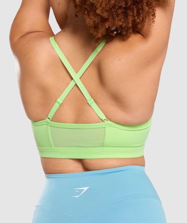 Sujetadores Deportivos Gymshark Ruched Entrenamiento Sports Bra Mujer Verdes | iz7tPvicDDR