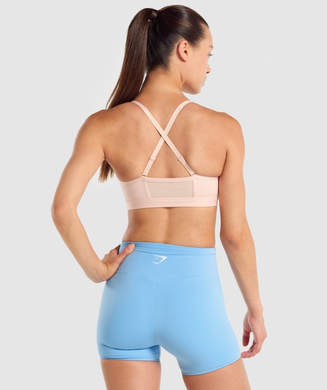 Sujetadores Deportivos Gymshark Ruched Entrenamiento Sports Bra Mujer Rosas Claro | o1TyCL8Ef8u