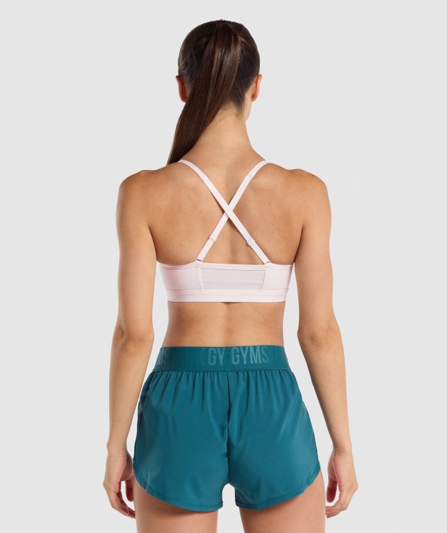 Sujetadores Deportivos Gymshark Ruched Entrenamiento Sports Bra Mujer Creme | sUskktrTJBN