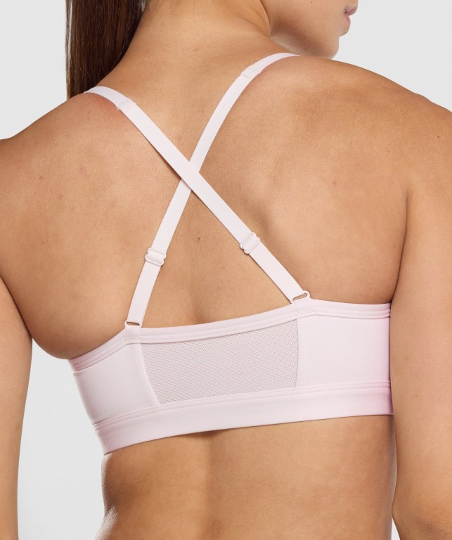 Sujetadores Deportivos Gymshark Ruched Entrenamiento Sports Bra Mujer Creme | sUskktrTJBN