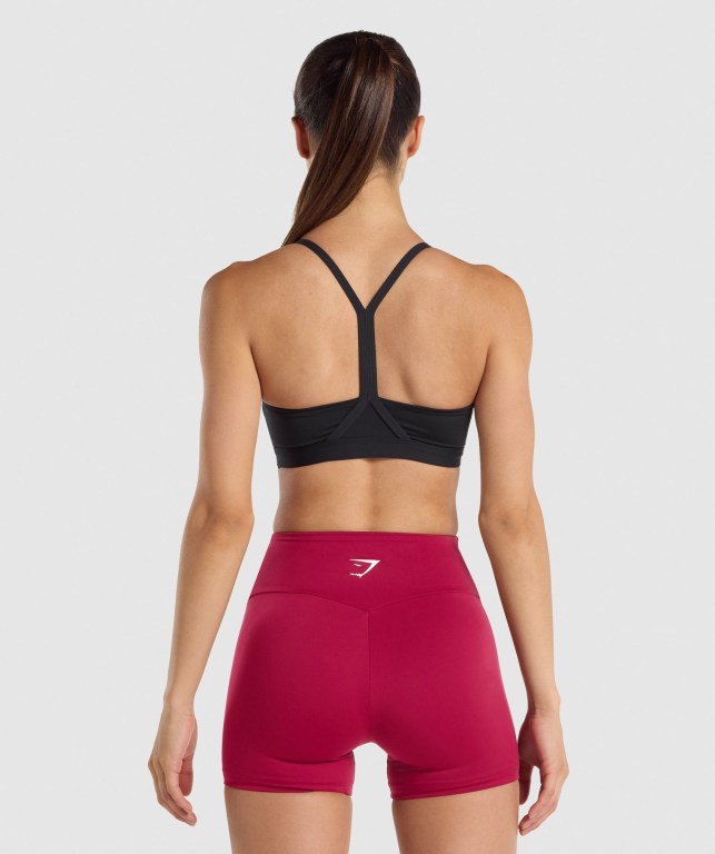 Sujetadores Deportivos Gymshark V Neck Entrenamiento Sports Bra Mujer Negros | r5zWO5vxdFN