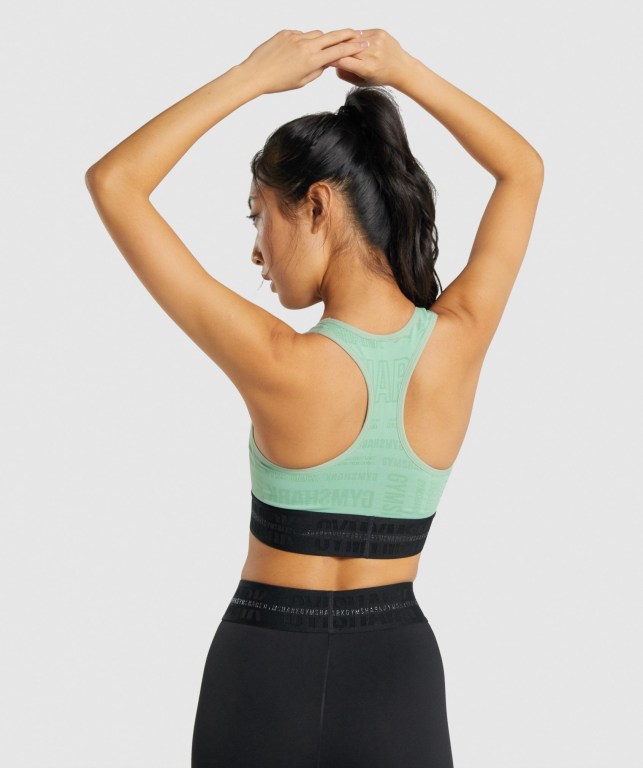 Sujetadores Deportivos Gymshark Vision Sports Bra Mujer Verdes | lpL4VUhwCNL