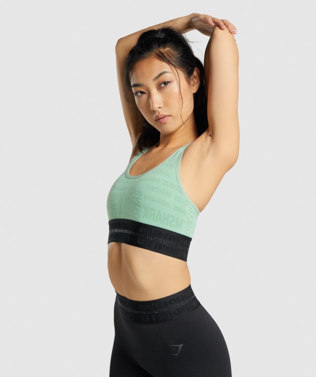 Sujetadores Deportivos Gymshark Vision Sports Bra Mujer Verdes | lpL4VUhwCNL