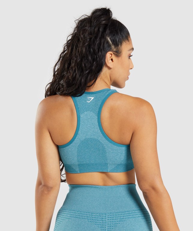 Sujetadores Deportivos Gymshark Vital Seamless 2.0 Sports Bra Mujer Turquesa | 55jXKFI298s