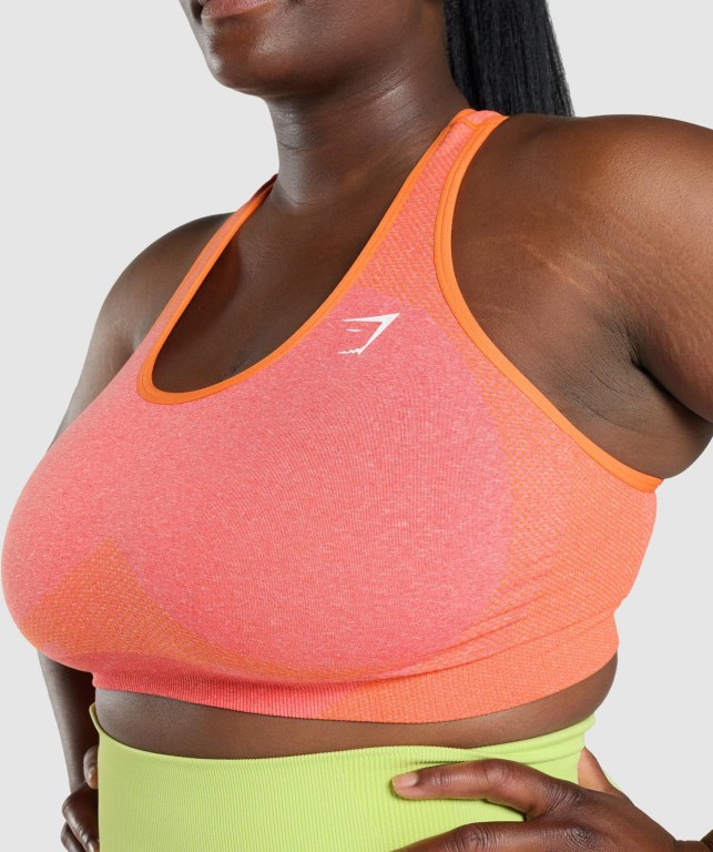 Sujetadores Deportivos Gymshark Vital Seamless 2.0 Sports Bra Mujer Naranjas | 8jkW1FUKjqk