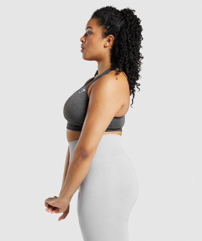 Sujetadores Deportivos Gymshark Vital Seamless 2.0 Sports Bra Mujer Grises | Iln4SmpAswT