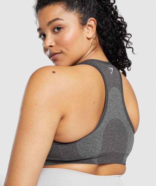 Sujetadores Deportivos Gymshark Vital Seamless 2.0 Sports Bra Mujer Grises | Iln4SmpAswT