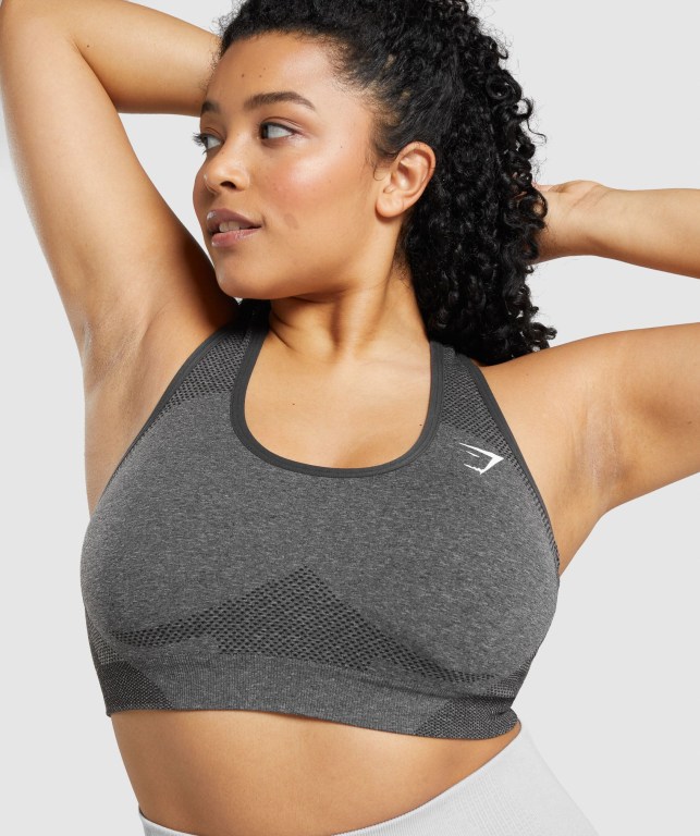 Sujetadores Deportivos Gymshark Vital Seamless 2.0 Sports Bra Mujer Grises | Iln4SmpAswT