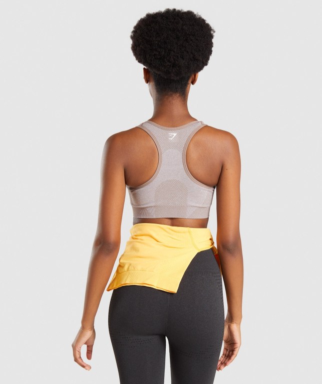 Sujetadores Deportivos Gymshark Vital Seamless 2.0 Sports Bra Mujer Grises Marrom | JvQVhgn66tj