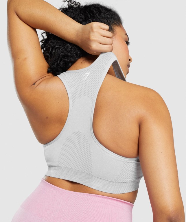 Sujetadores Deportivos Gymshark Vital Seamless 2.0 Sports Bra Mujer Grises Claro | KPER5Qzetsn