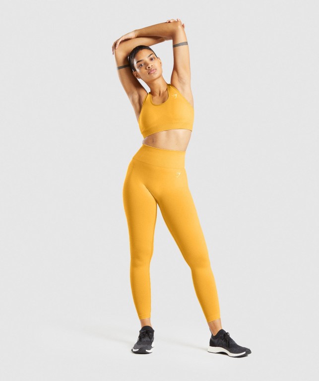 Sujetadores Deportivos Gymshark Vital Seamless 2.0 Sports Bra Mujer Amarillos | nWbBWy8ldeI