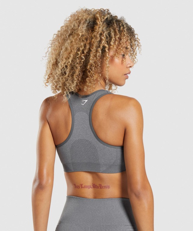 Sujetadores Deportivos Gymshark Vital Seamless 2.0 Sports Bra Mujer Grises | xb2hwJ5hvxJ