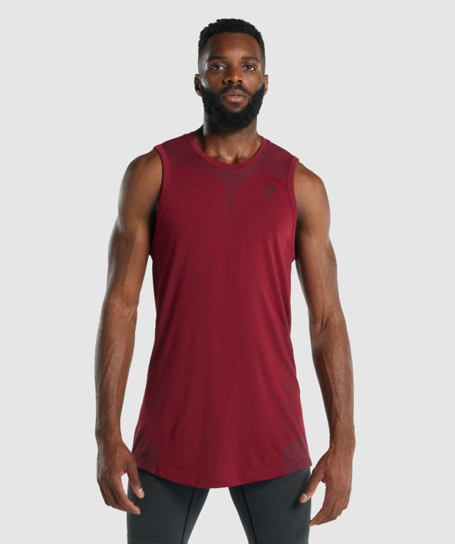 Tank Top Gymshark 315 Hombre Vino | hS7Hk3xmWda