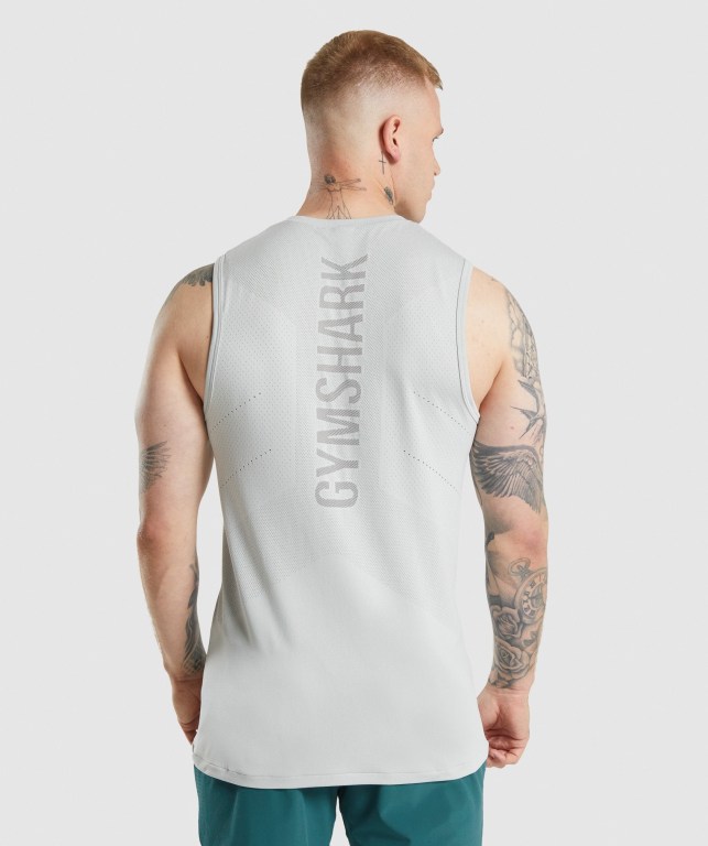 Tank Top Gymshark Apex Hombre Grises Claro Grises | wP3gpCNpxR6